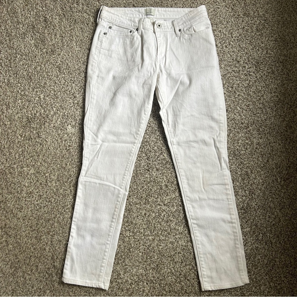 Levi’s Demi Curve Skinny White Denim Jeans Casual Neutral 6 28